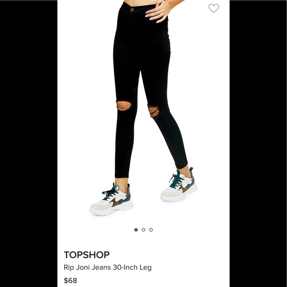 topshop Joni Jeans waist 26/ Length 32 - Picture 1 of 3